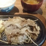 OSAKAきっちん - 豚バラ肉の焼きしゃぶ定食