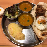 タンドール料理ひつじや - ケイジャンチキンカレーセット