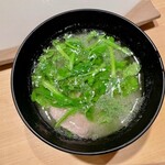 地葉はなれ - 2021.1.  芹と鴨のスープ