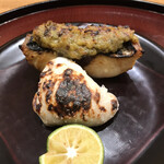 日本料理 太月 - フルコース１６５００円。鰆蕗味噌焼、河豚白子焼。立派な白子を絶妙な焼き加減での提供です。パクリといただくと、口中が幸せで溢れます（╹◡╹）（╹◡╹）