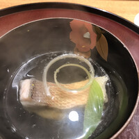 日本料理 太月 - フルコース１６５００円。甘鯛の椀。椀種の甘鯛はシットリとし、しみじみ美味しいお椀です（╹◡╹）（╹◡╹）