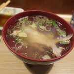 辰美寿し - 〆の汁ものです