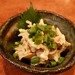 炭火野菜巻串と焼売 博多うずまき - 博多酢モツ350円(税抜)