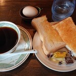 喫茶 アルマ - モーニングセット 450円　(2021.2)