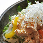 Ujisou Kokoro - 京水菜と鶏ササミのマヨポンサラダ