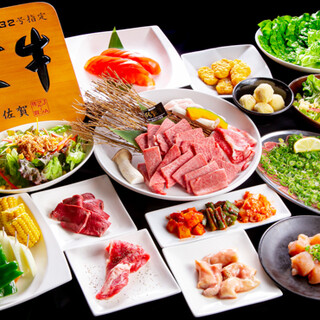 Must-see◎All-you-can-eat of our proud "Saga beef" with every course!