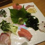 弘助 - 本日の刺身から
アラカルトで
中トロ・たこ・シマアジ・いわし