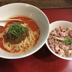 神保町 黒須 - 濃厚担々麺＆肉飯 1,350円