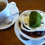 Coffee Family 樹林館 - スペシャルセットのコーヒーとハートプリン