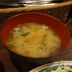 かつれつ四谷たけだ - 味噌汁