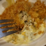 かつれつ四谷たけだ - カキフライ断面