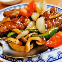 横浜中華街 北京飯店 - イベリコ豚の黒酢すぶた