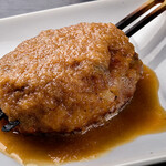焼鳥大成 - 自家製ハンバーグは自家製ジャポネソース使用