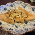 Hatsugasoba Yuki - 宮城の三角揚に牡蠣。