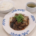 Bamiyan - 日替わりランチ(茄子と豚ひき肉のピリ辛炒め)