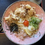 本格さぬきうどん やしま - 朝挽き鶏天ぶっかけ