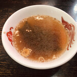 ラーメン大将 - 肉チャーハンのスープ