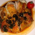 Kinawadinig bar sane - 若鶏の青唐辛子にんにく醤油ソース