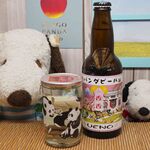 続いてこちらも上野駅構内にあるスーパー紀ノ国屋で買った日本酒とビールだよ。ついついジャケ買いしちゃったよ～