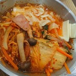 韓美膳 - プテチゲラーメン チーズたっぶり