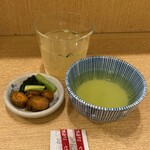 伊勢廣 - 鶏スープ・お新香