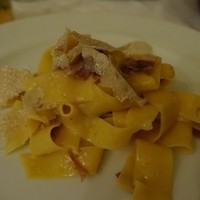 Ristorante IL FIGO INGORDO - フェットチーネ　トリュフと生ハム