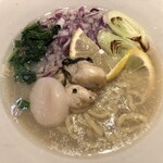 鴨出汁中華蕎麦 麺屋yoshiki - 牡蠣と帆立そば(塩)
