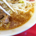 ラーメン二郎 - スープ