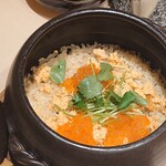 寿司と日本料理 銀座 一 - 鮭といくらの土鍋ご飯