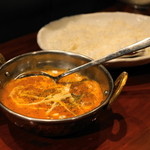 タンドールバル カマルプール - 2012.9 バターチキン（1,200円）、バスマティライス（300円）