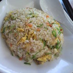 中国料理 同楽縁 - 半炒塩（ラーメン）セットの炒飯拡大<2012.09.02>