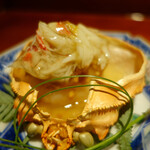 銀座 しのはら - 松葉蟹、鮟肝、酢飯