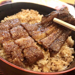 いづもや 船場 - うな丼アップ