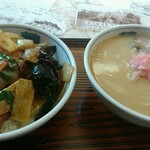龍巳家 - ミニ麺とミニ丼のセット(700円)