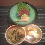 ふかた - ランチ前菜と刺身