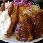 とんかつ＋海老フライ