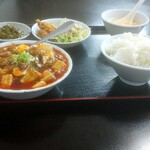 天和 - 麻婆豆腐定食750円
