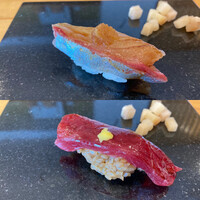 いわ志 本店 - 縞鯵　漬け鮪