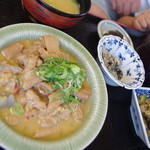 いまきん食堂 - ホルモン味噌煮込み定食・・・ちょっと臭みを感じたかなー（汗）