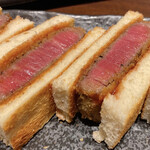 炭火焼肉 ふちおか - カツサンド