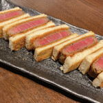 炭火焼肉 ふちおか - カツサンド