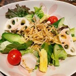 美食米門 - ゴロゴロ野菜の梅ドレサラダ
