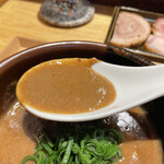 中華蕎麦 とみ田 - ソースの様に濃厚です