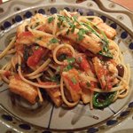 マリアローザ - 穴子とルッコラのトマトソーススパゲッティ