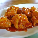 りっくゆ - とりカラアゲ甘酢あんかけ定食