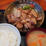 とんかつ和食 豚花百万石 - ロースしょうが焼き