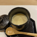 鮨 やすみつ - このわたの茶碗蒸し