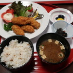 日本料理 重の家 - カキフライ定食１，６５０円（税込）