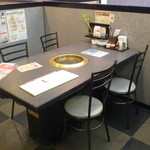 肉の割烹 田村  - 仕切られたテーブル席