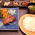 肉の割烹 田村  - ランチ・特選和牛ロースステーキセット（2880円）